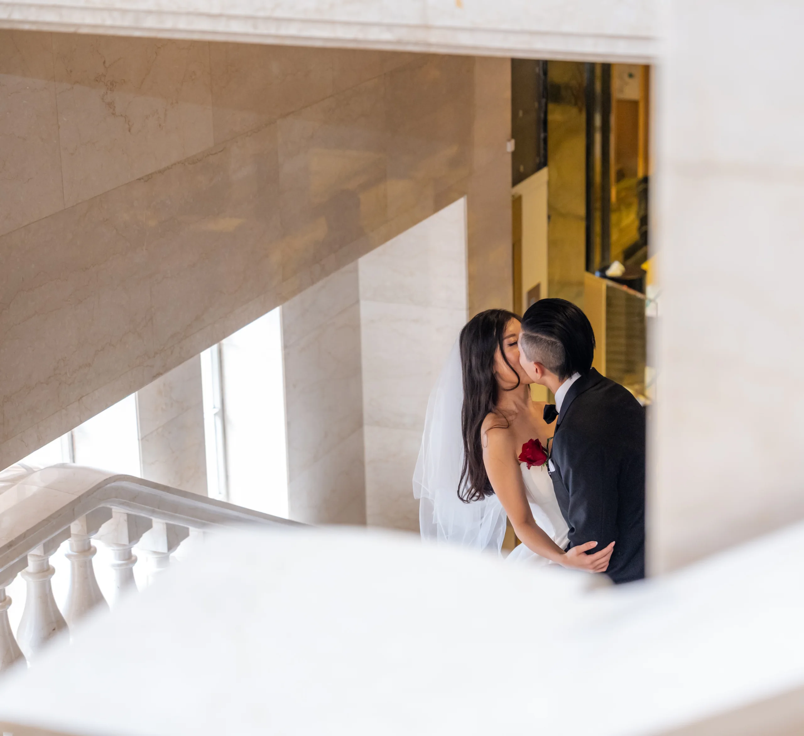 Bride and groom photographed by Jenny Bui