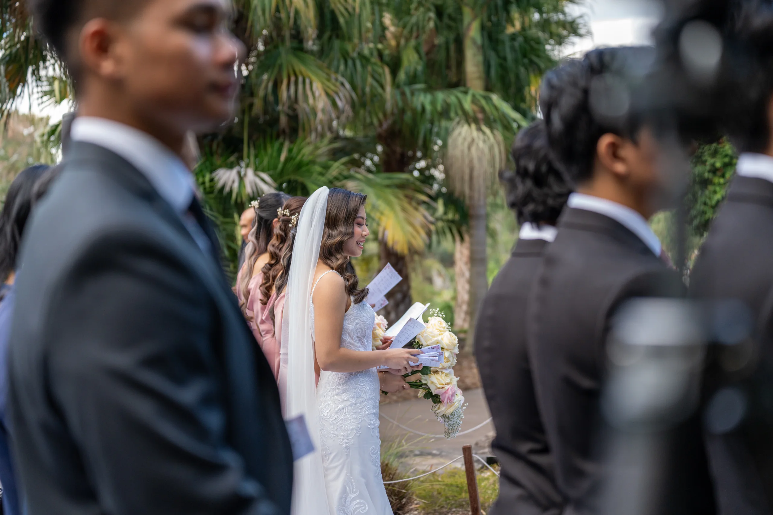 Intimate wedding moment photographed by Jenny Bui